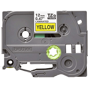 Brother TZe631 Cinta Laminada Original de Etiquetas - Texto negro sobre fondo amarillo - Ancho 12mm x 8 metros