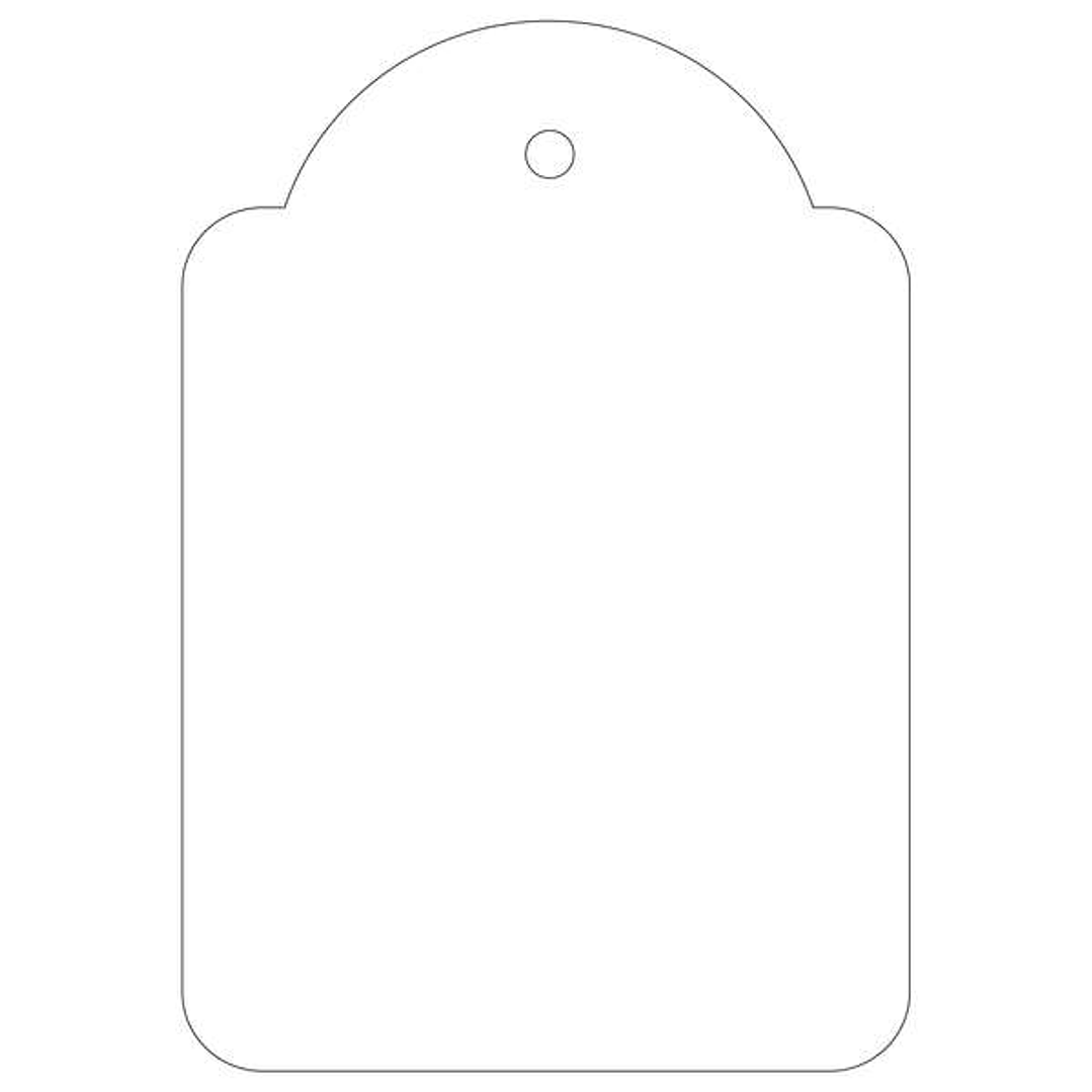 Apli Pack de 400 Etiquetas Colgantes 45x65mm - Agujero Preperforado - Con Hilo de Poliester Blanco - Color Blanco 1