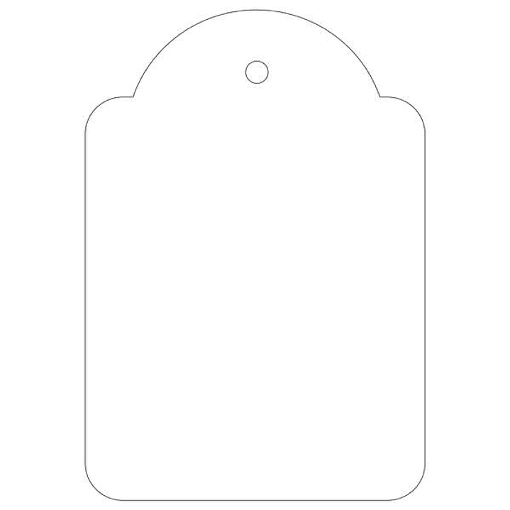 Apli Pack de 400 Etiquetas Colgantes 45x65mm - Agujero Preperforado - Con Hilo de Poliester Blanco - Color Blanco 1