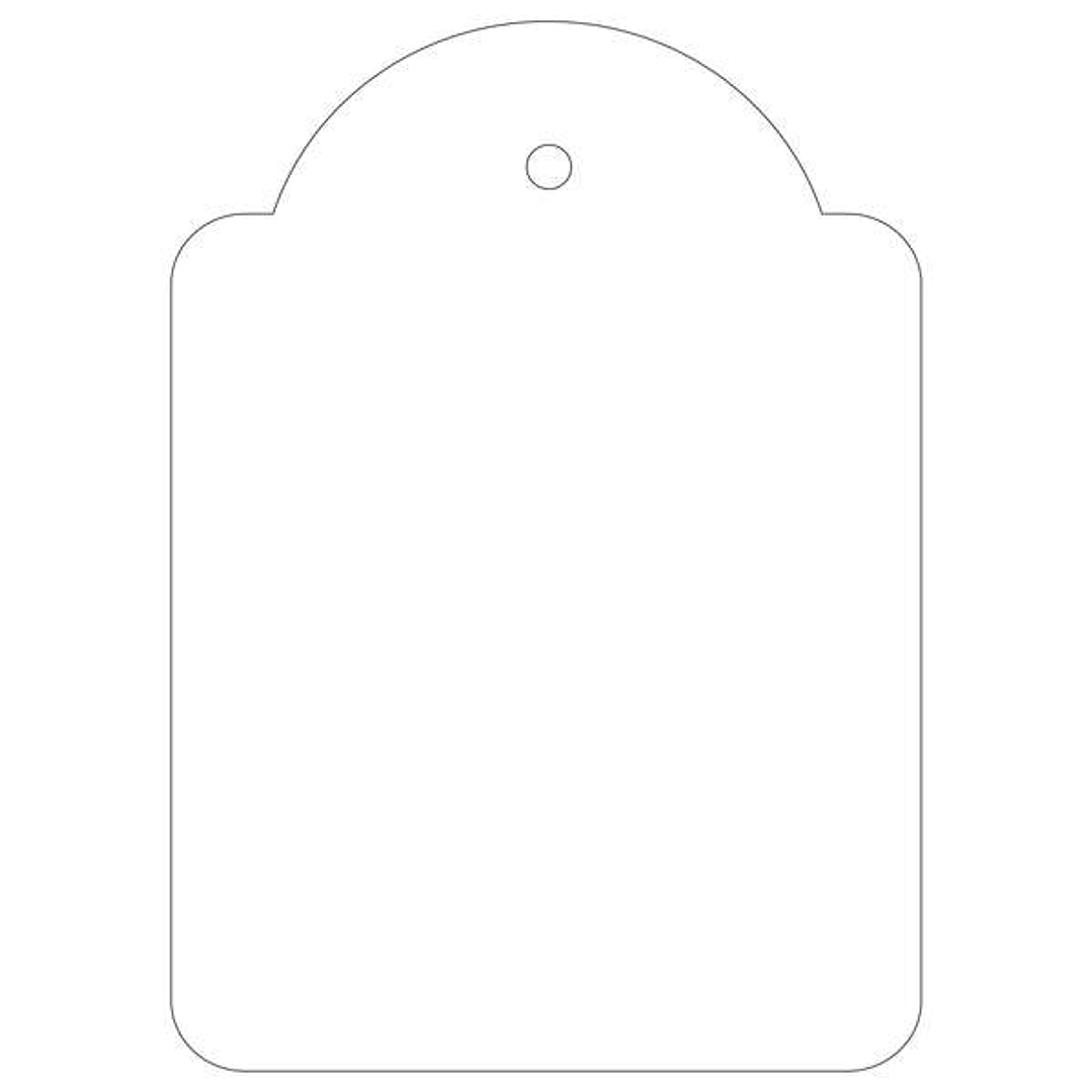 Apli Pack de 400 Etiquetas Colgantes 50x70mm - Con Hilo de Poliester Blanco Ajustable - Color Blanco 1