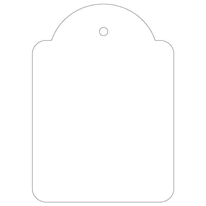 Apli Pack de 400 Etiquetas Colgantes 50x70mm - Con Hilo de Poliester Blanco Ajustable - Color Blanco 1