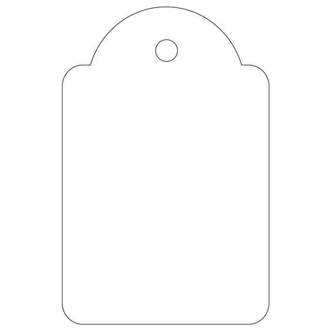 Apli Pack de 500 Etiquetas Colgantes 28x43mm - Agujero Preperforado - Con Hilo de Poliester Blanco - Color Blanco 1