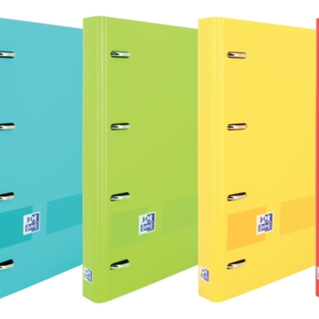 Oxford Live & Go A4+ Polyfoam Europeanbinder - Lomo de 45mm - Anillas de 4Dx35mm - Recambio de 1 Linea - Colores Surtidos 1