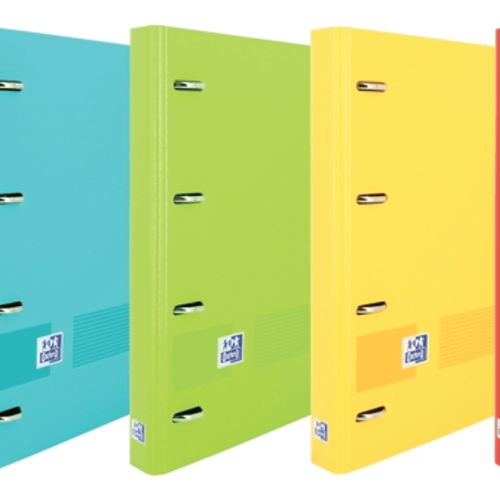 Oxford Live & Go A4+ Polyfoam Europeanbinder - Lomo de 45mm - Anillas de 4Dx35mm - Recambio de 1 Linea - Colores Surtidos 1