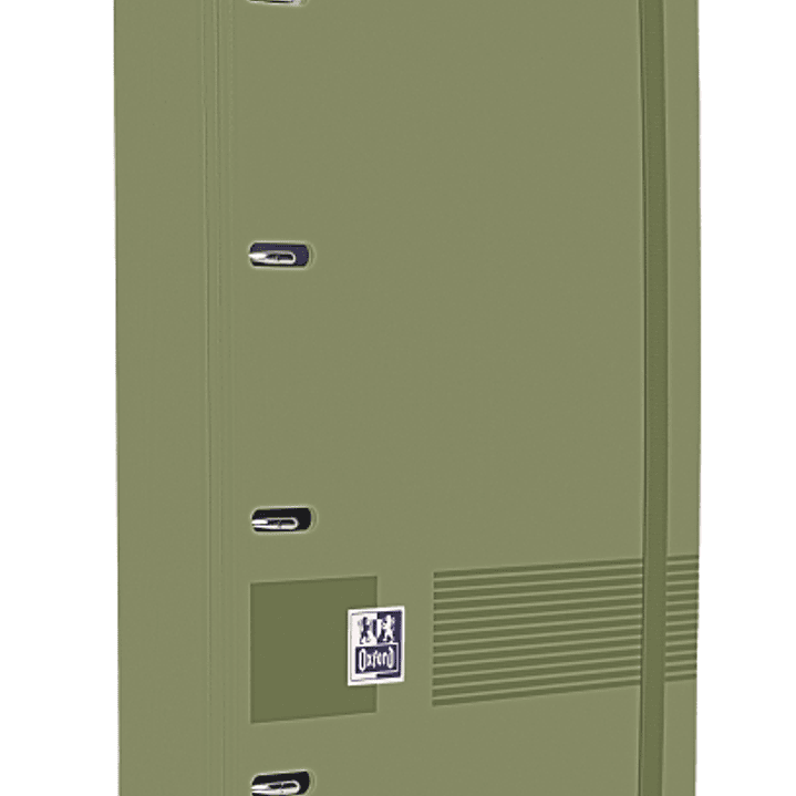 Oxford Europeanbinder Live & Go A4+ Carpeta Tamaño A4+ con Recambio de 100 Hojas Cuadricula 5x5mm - Tapa de Plastico Polyfoam - Cierre con Goma - Colo 1