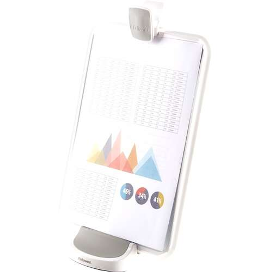 Fellowes I-Spire Series Atril Multiuso 5 en 1 - Base Solida -  Uso para Pizarra blanca, Tablero magnético, Soporte para Tableta, Portapapeles 1