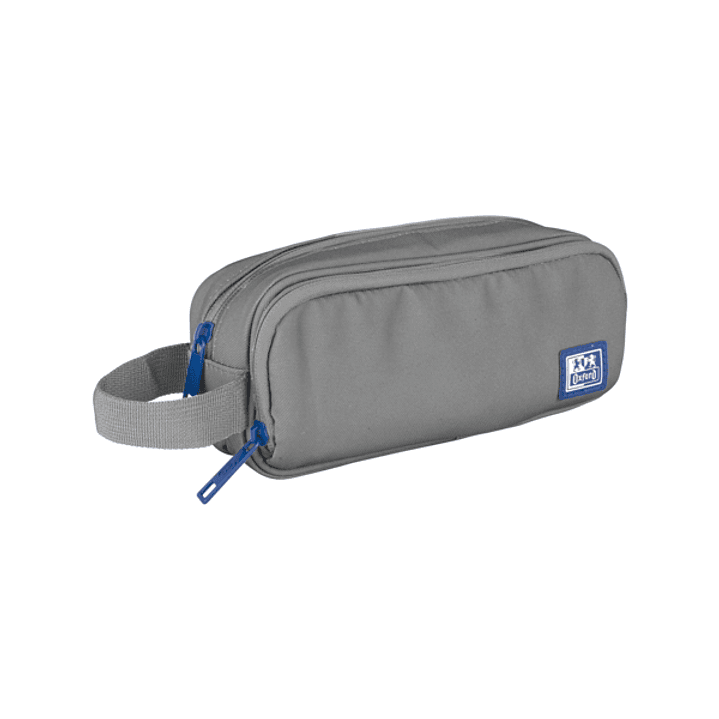Oxford B-Smart Estuche Portatodo - 3 Compartimentos - Asa Lateral - Fabricado en Material Reciclado - Color Gris 1