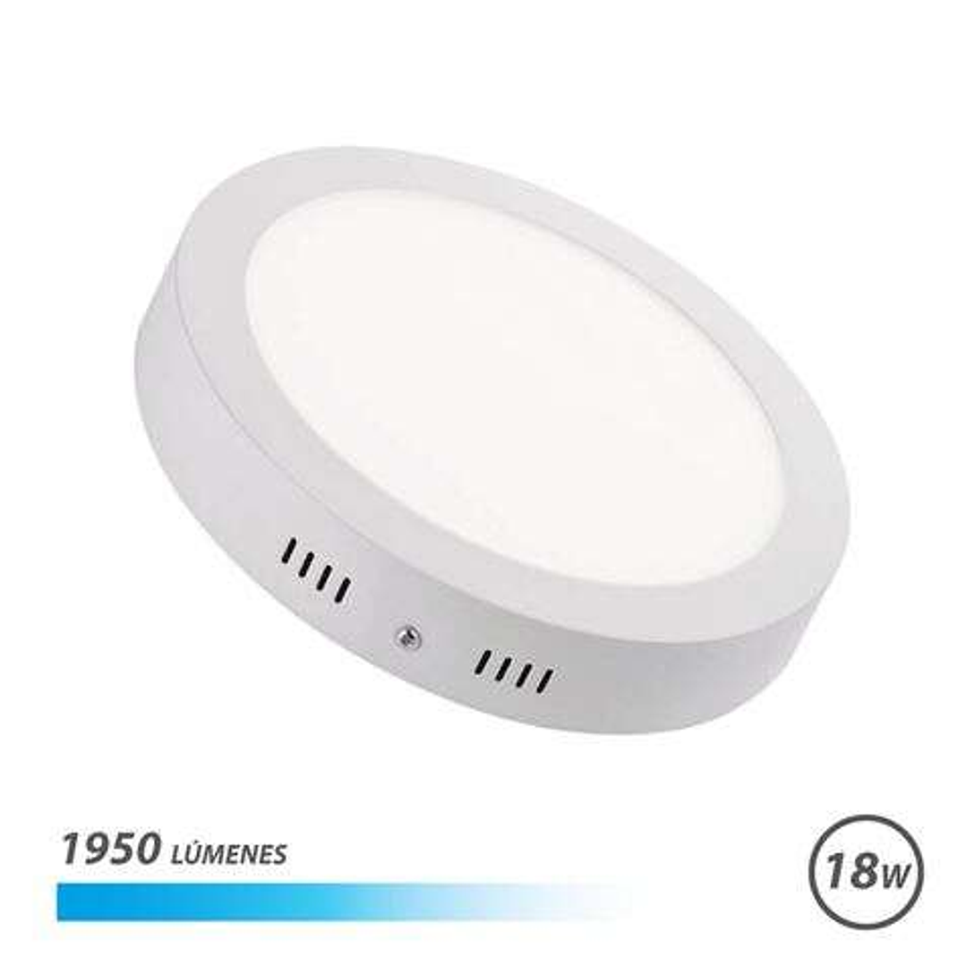 Elbat Downlight de Pared LED 18W 1950lm - Forma Circular 225mm - 6500K Luz Fria 1