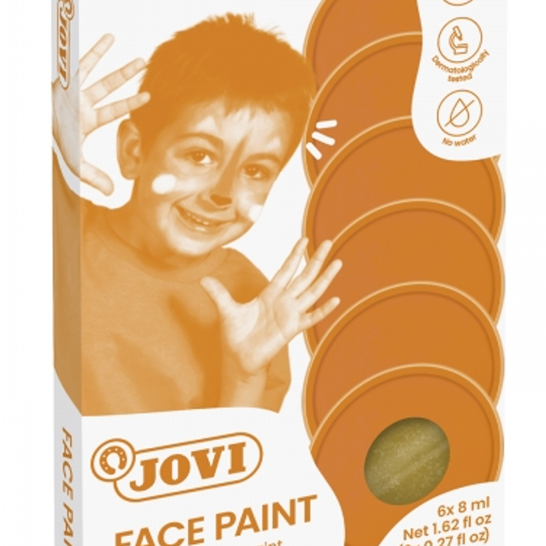 Jovi Estuche de Maquillaje Crema - Hipoalergenico - Base Grasa - Facil Aplicacion - Gran Cobertura - 12 Colores Mezclables - sin Parabenos - Retiro Fa 1