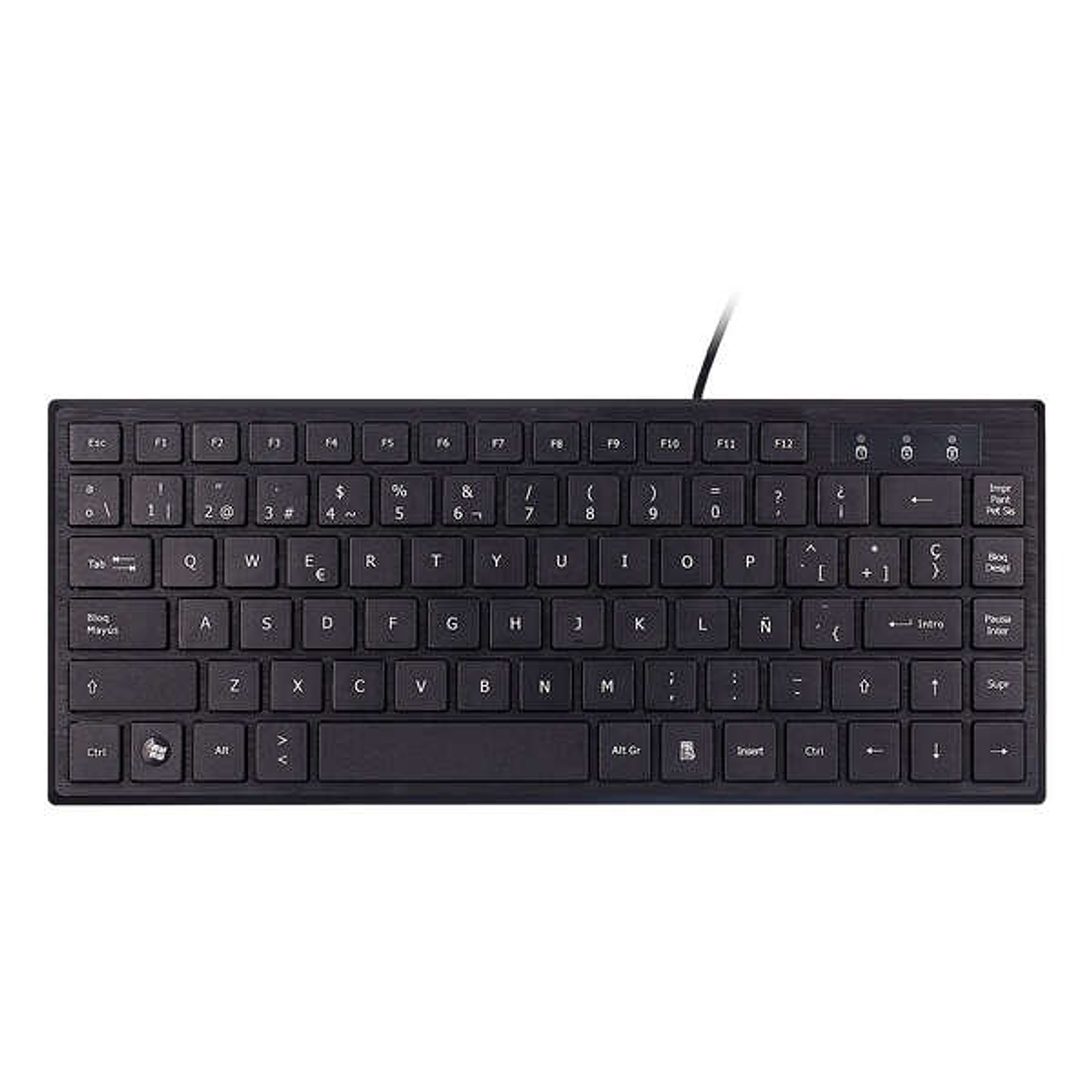 Unykach KB302 Mini Teclado USB con 83 Teclas - Ultraplano - Color Negro 1