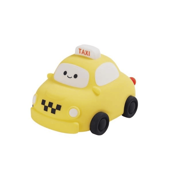 XO OZ013 Lampara de Noche Infantil - Forma de Taxi - Bateria 1200mAh - Tacto Suave - Color Amarillo 1