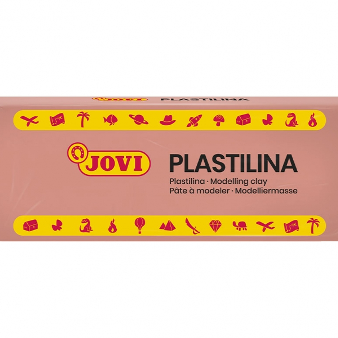 Jovi Caja de 15 Pastillas de Plastilina 150gr - Pasta Vegetal para Modelar - No Endurece - Sin Gluten - Inocua y Segura - Color Beige 1