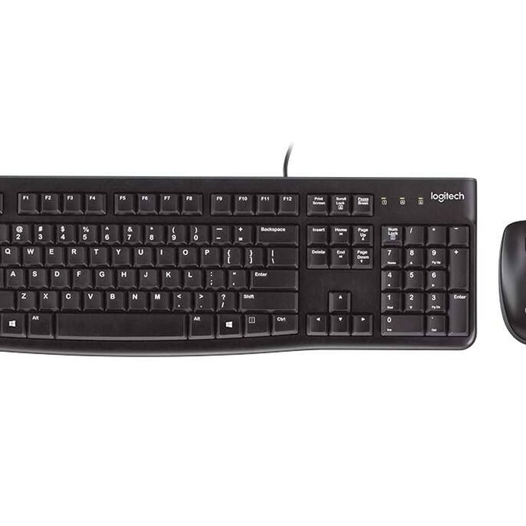 Logitech MK120 Pack USB Teclado + Raton 1000dpi 3 Botones - Uso Ambidiestro - Color Negro 1