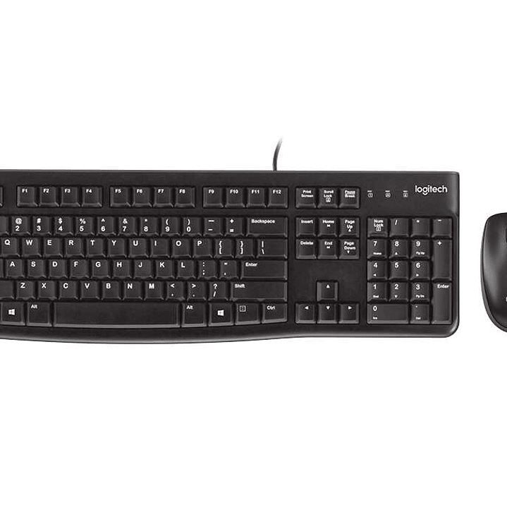 Logitech MK120 Pack USB Teclado + Raton 1000dpi 3 Botones - Uso Ambidiestro - Color Negro 1