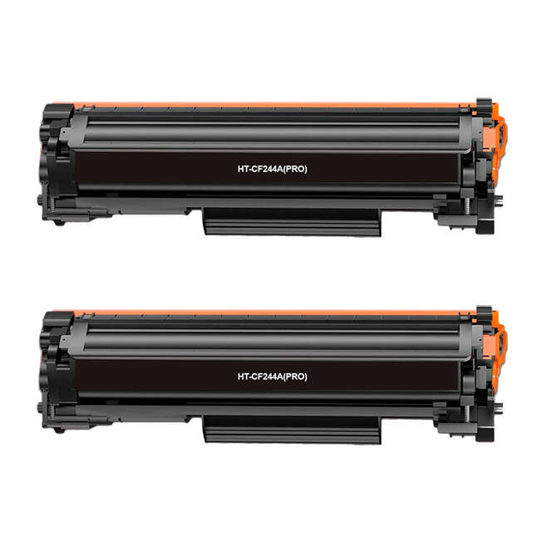 Generico HP CF244A Negro Pack de 2 Cartuchos de Toner Genericos - Reemplaza 44A 1