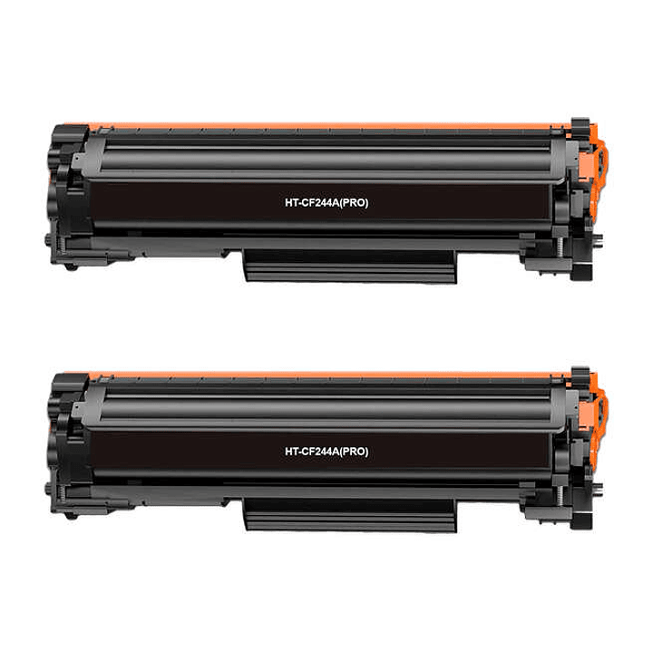 Generico HP CF244A Negro Pack de 2 Cartuchos de Toner Genericos - Reemplaza 44A 1