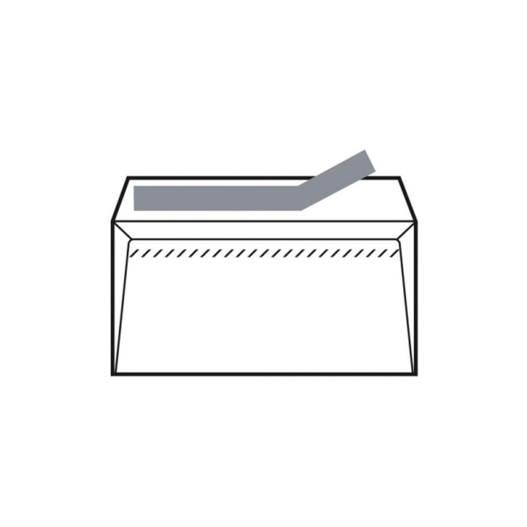 Sam Pack de 500 Sobres de Papel Offset 90grs - Medidas 120x76mm - Autoadhesivo con Tira de Silicona - Color Blanco 1