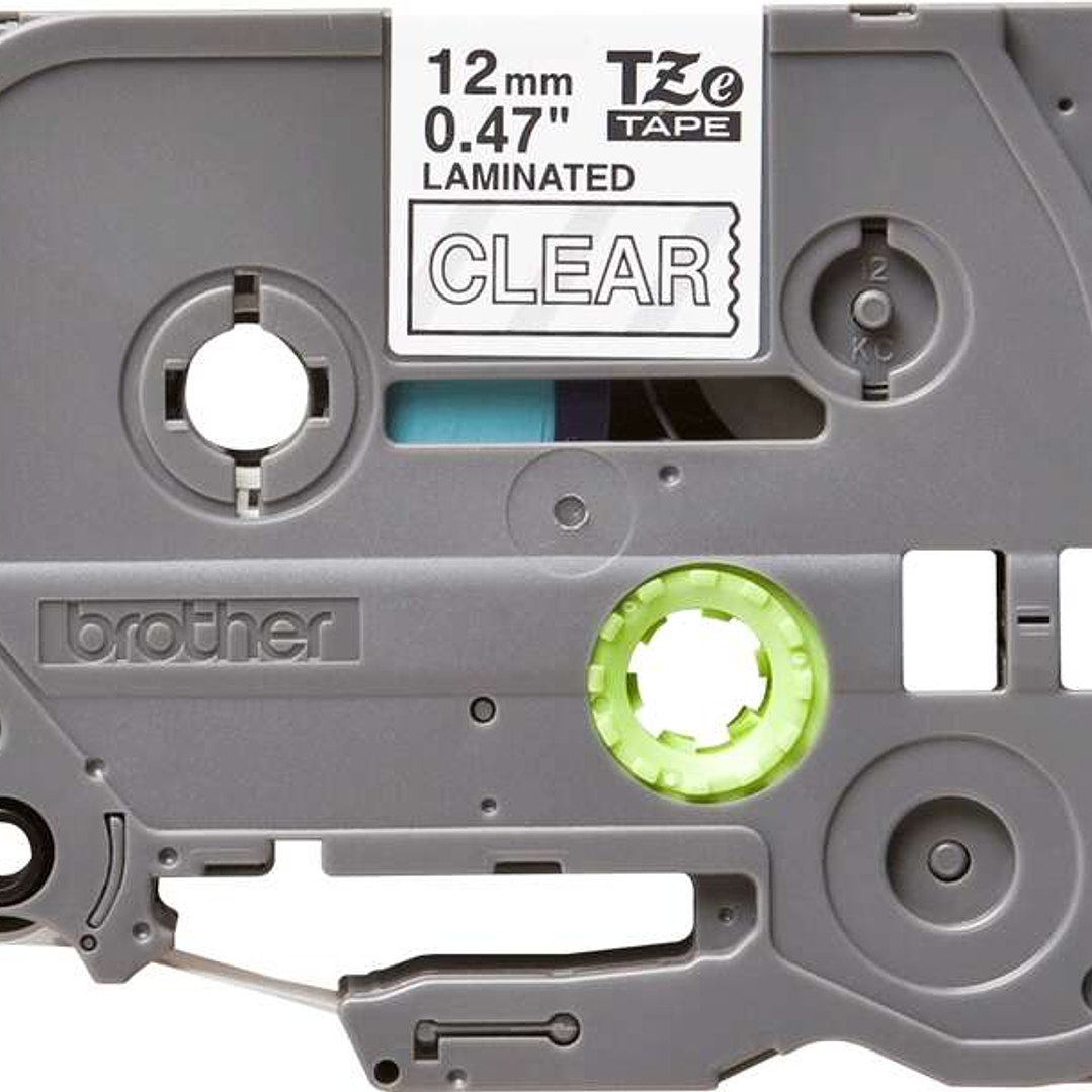 Brother TZe135 Cinta Laminada Original de Etiquetas - Texto blanco sobre fondo transparente - Ancho 12mm x 8 metros 1