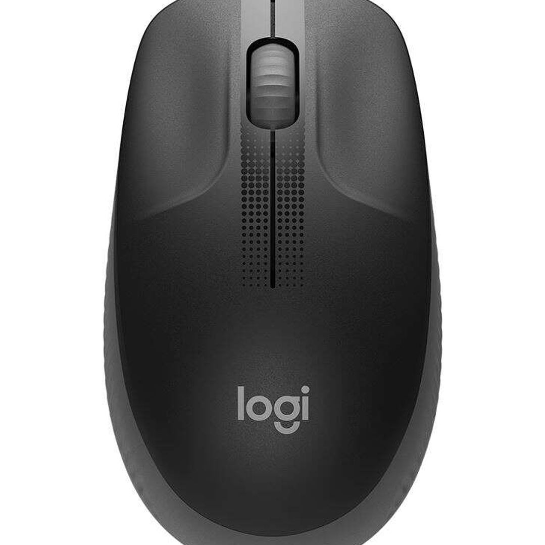 Logitech M190 Full Size Raton Inalambrico USB 1000dpi - 3 Botones - Gran Tamaño - Uso Ambidiestro - Color Negro/Gris Oscuro 1