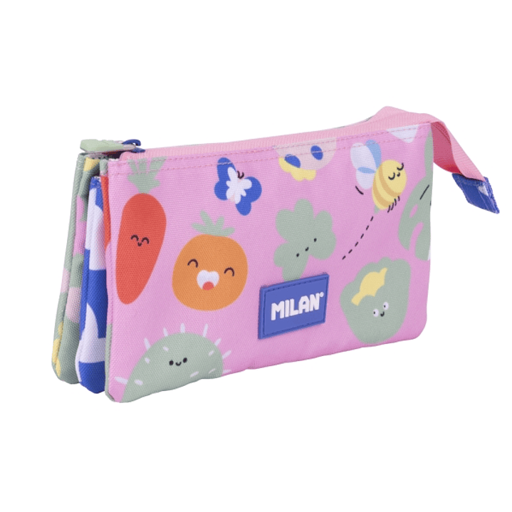 Milan Green and Grow Estuche Portatodo - 5 Compartimentos - 22x12x4cm - Multicolor 1
