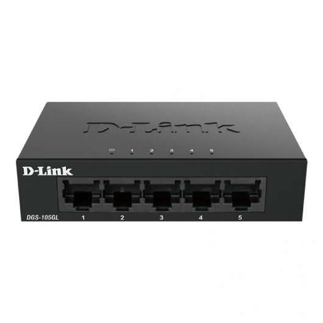 D-Link Switch 5 Puertos Gigabit 10/100/1000 Mbps 1