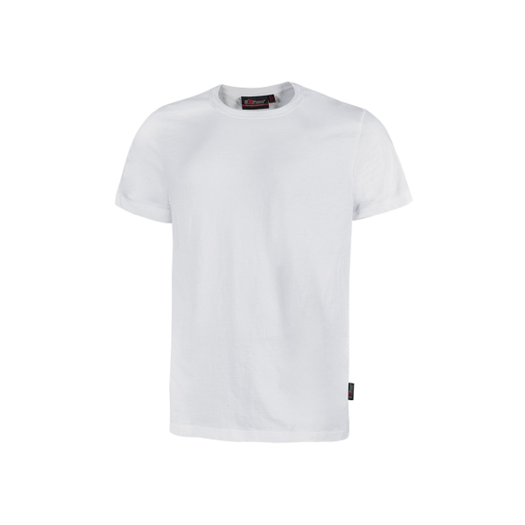 Upower Figi Camiseta de Trabajo Confortable - Talla S - Algodon Cardado, Cuello Elastico Acanalado, Cinta Para-Sudor, Proteccion DPI1 - Color Blanco 1