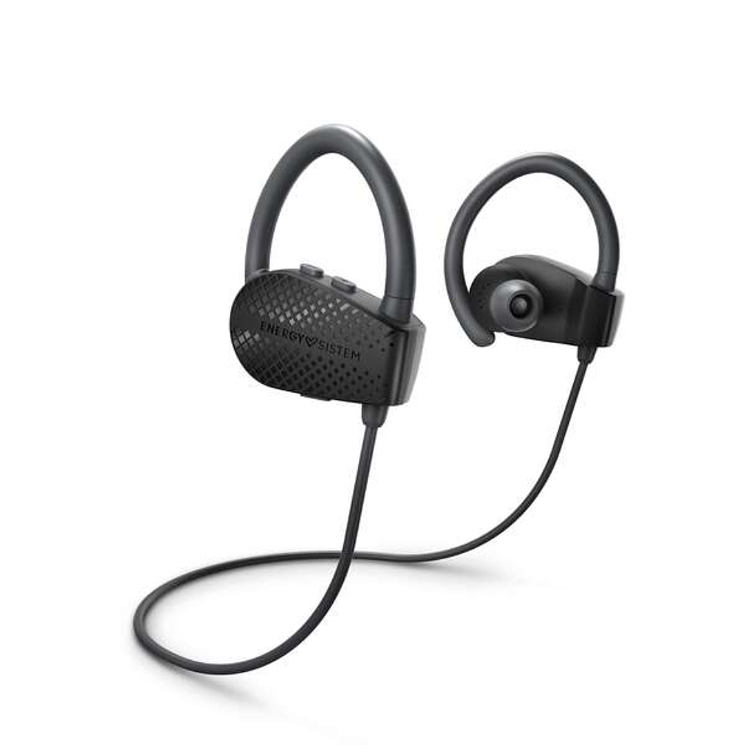 Energy Sistem Auriculares Bluetooth Sport 1+ - Asistente de Voz - Resistente al Sudor - Color Negro 1