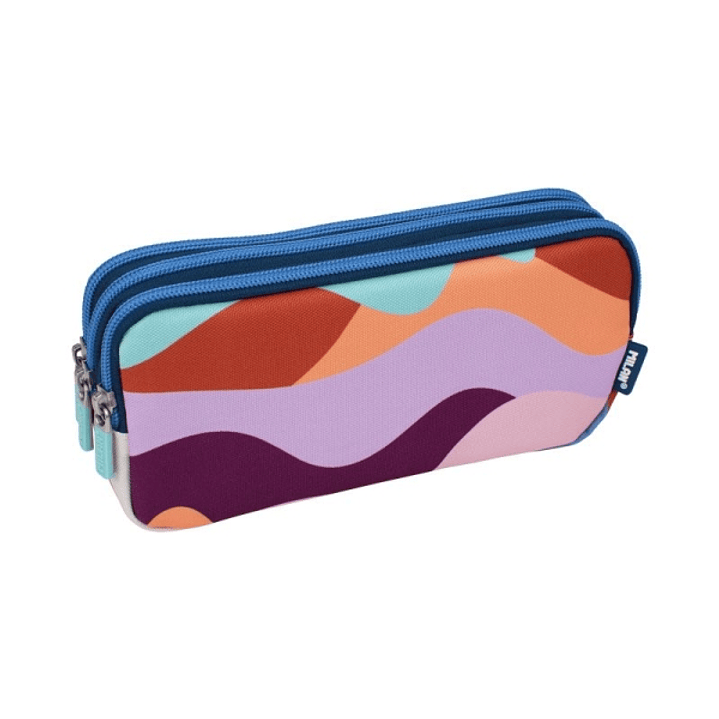 Milan The Fun Estuche Portatodo 3 Amplios Compartimentos - Cierre de Cremallera 1