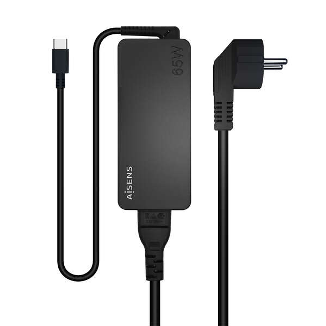 Aisens Cargador 65W PD3.0 1xUSB-C 1.8m - Color Negro 1