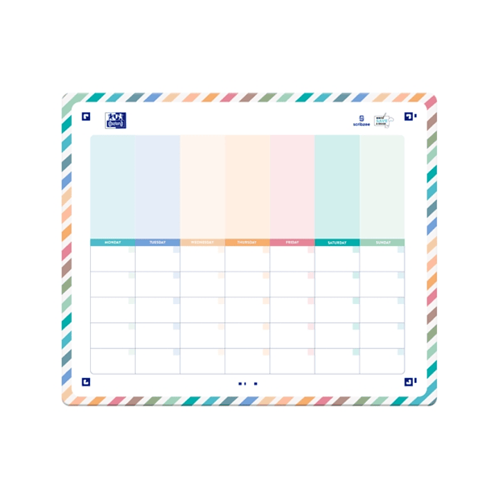 Oxford Planner Magnetico para Nevera - Organiza tu Semana con Facilidad - Incluye Iman para Fijar en la Nevera - Ideal para Planificar Tareas y Evento 1