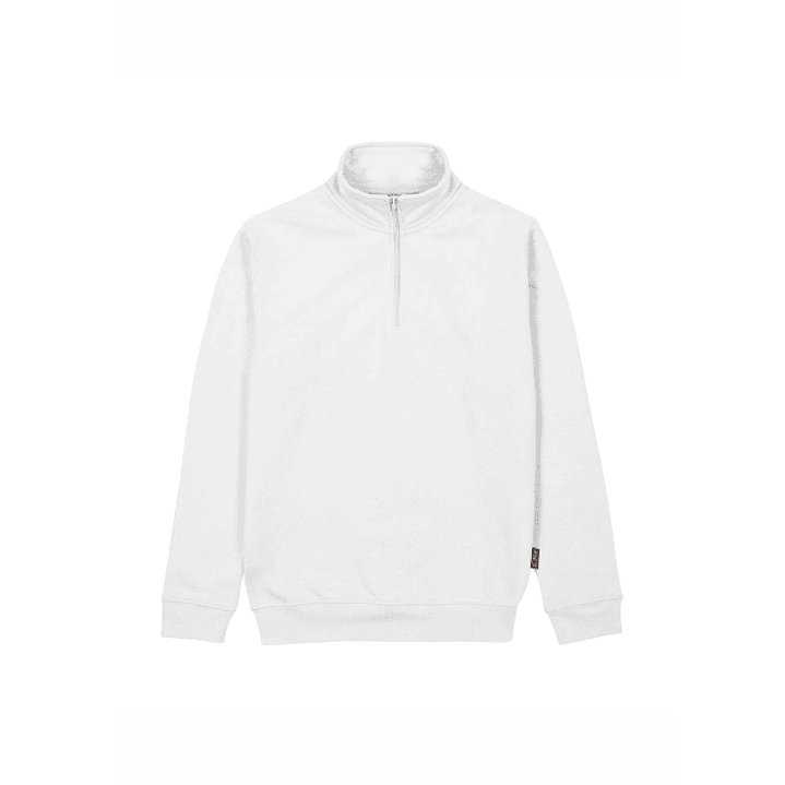 Upower Tautra Sudadera de Trabajo Confortable y Duradera - Talla 2XL - Polialgodon Perchado, Media Cremallera, Cuello Ajustable, Puños Canale Elastico 1