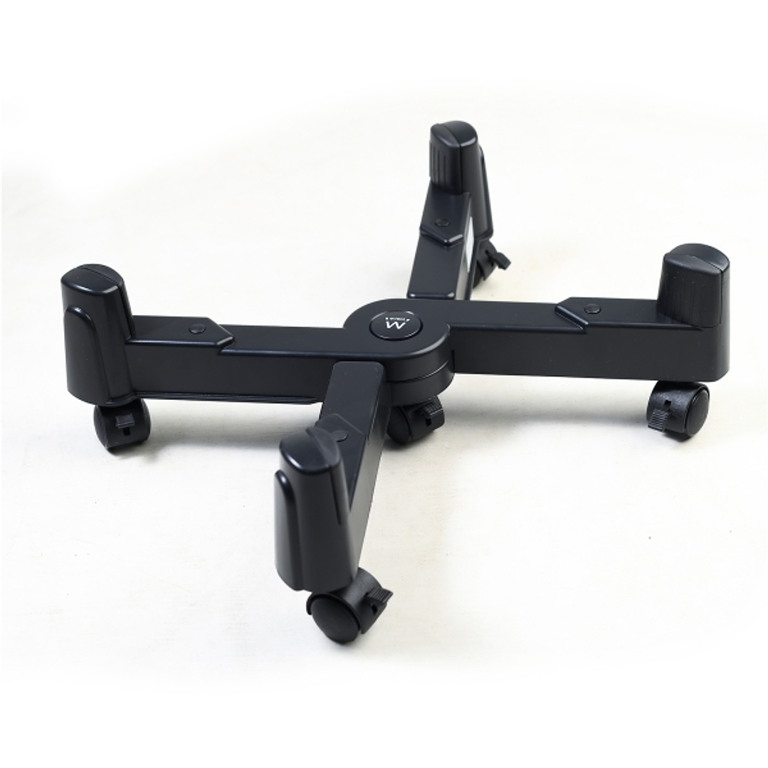 Ewent EW1292 Soporte Movil para CPU - Evita la Electricidad Estatica y las Marcas - Ajustable hasta 25 cm - Hasta 25 kg - Negro 1