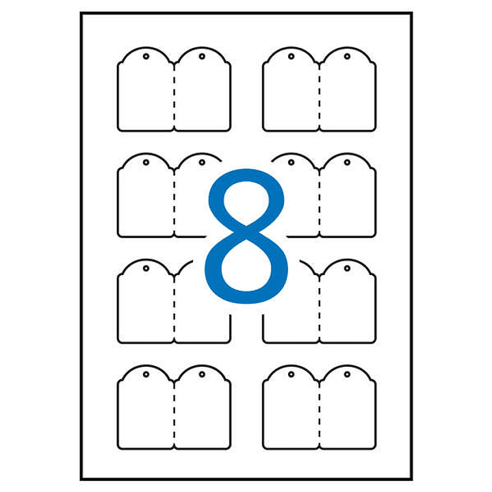 Apli Etiquetas Colgantes Imprimibles 36.0 x 53.0mm 10 Hojas 1