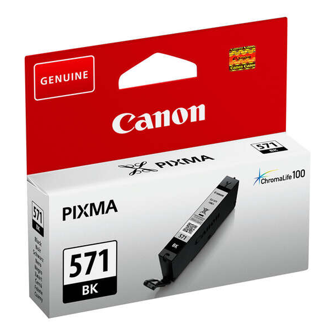 Canon CLI571 Negro Cartucho de Tinta Original - 0385C001 1