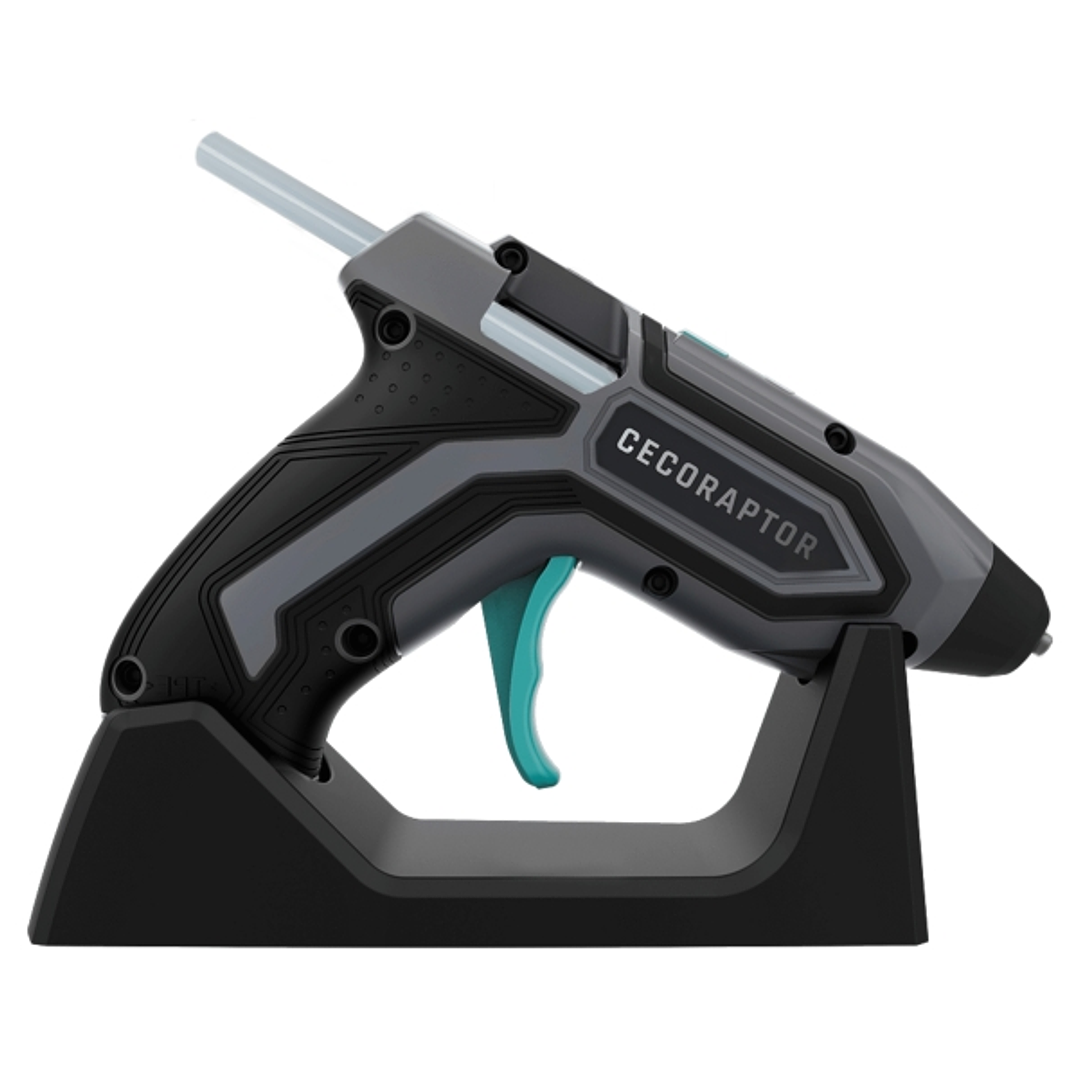 Cecotec CecoRaptor Perfect Fix 360 X?Treme Pistola de Cola Termofusible - Autonomia 30min - Base de Carga - Bateria 1.5Ah 3.7V - Incluye 10 Barras - A 1