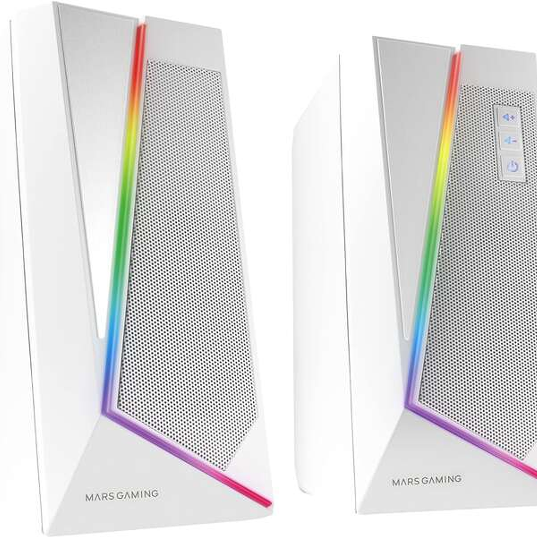Mars Gaming Altavoces Impactantes 20W DSP RGB Bluetooth 5.0 - USB Alimentacion - Espacialidad Multi-Nivel - Iluminacion Dinamica - Compactos - Color B 1