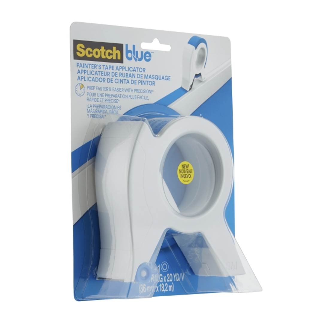 Scotchblue Dispensador de Cinta de Enmascarar - Incluye 1 Rollo de Cinta de Enmascarar - 36mm x 18.2m - Color Blanco 1
