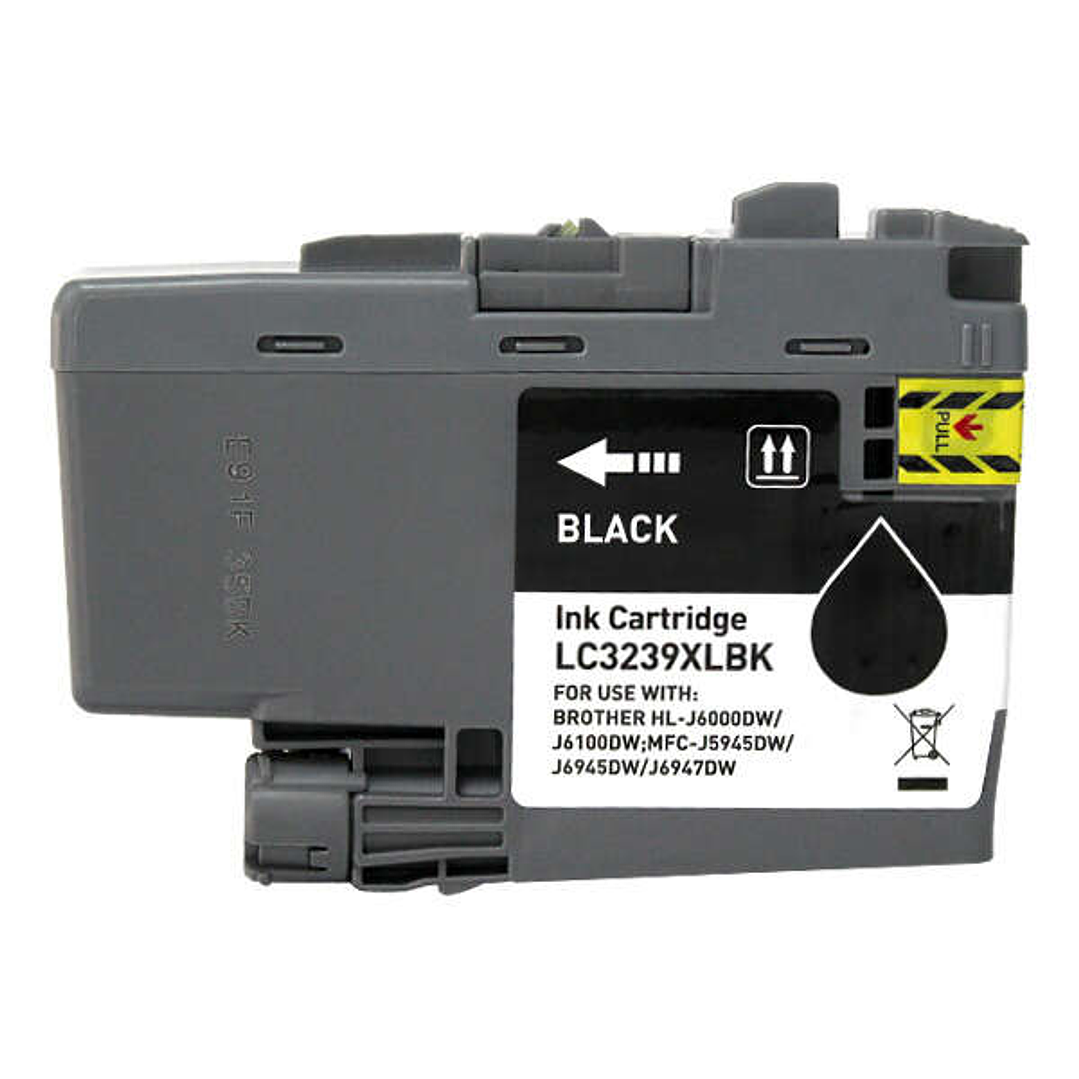 Brother LC3239XL Negro Cartucho de Tinta Pigmentada Generico - Reemplaza LC3239XLBK 1