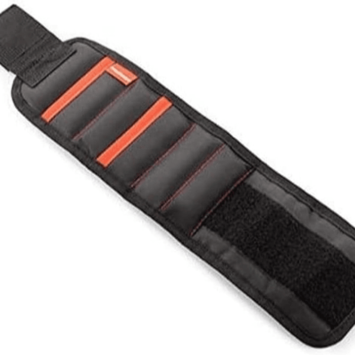 Innovagoods WrisTool Banda Magnetica - Incluye Accesorios - Multifuncion - Cierre con Velcro - 2 Bolsillos - 39x9.5x0.5cm - Color Negro 1