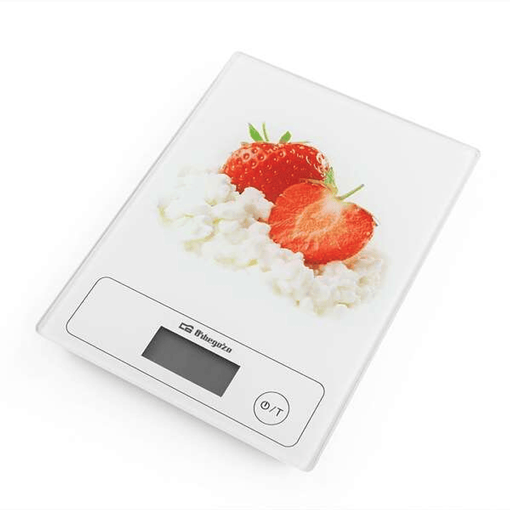 Orbegozo PC 1018 Bascula de Cocina - Superficie de Cristal Templado - Control Tactil - Hasta 5 kg - Base Antideslizante 1