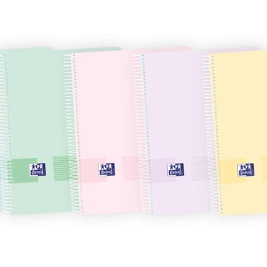 Oxford Live & Go Europeanbook A4+ - Tapa de Plastico - 8 Colores Pastel - 160 Hojas - Organizacion y Estilo en un Solo Producto 1