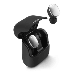 Hama Spirit Pure Auriculares con Microfono Omnidireccional - Bluetooth - Autonomia hasta 5h - Rango 10m - IPX5 - Asistente de Voz - Carga por USB-C - 