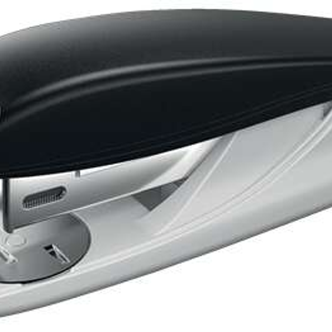 Petrus 210 Grapadora de Sobremesa - Grapa hasta 25 Hojas - Extraegrapas Integrado - Grapado Abierto, Cerrado y Clavado - Color Negro 1