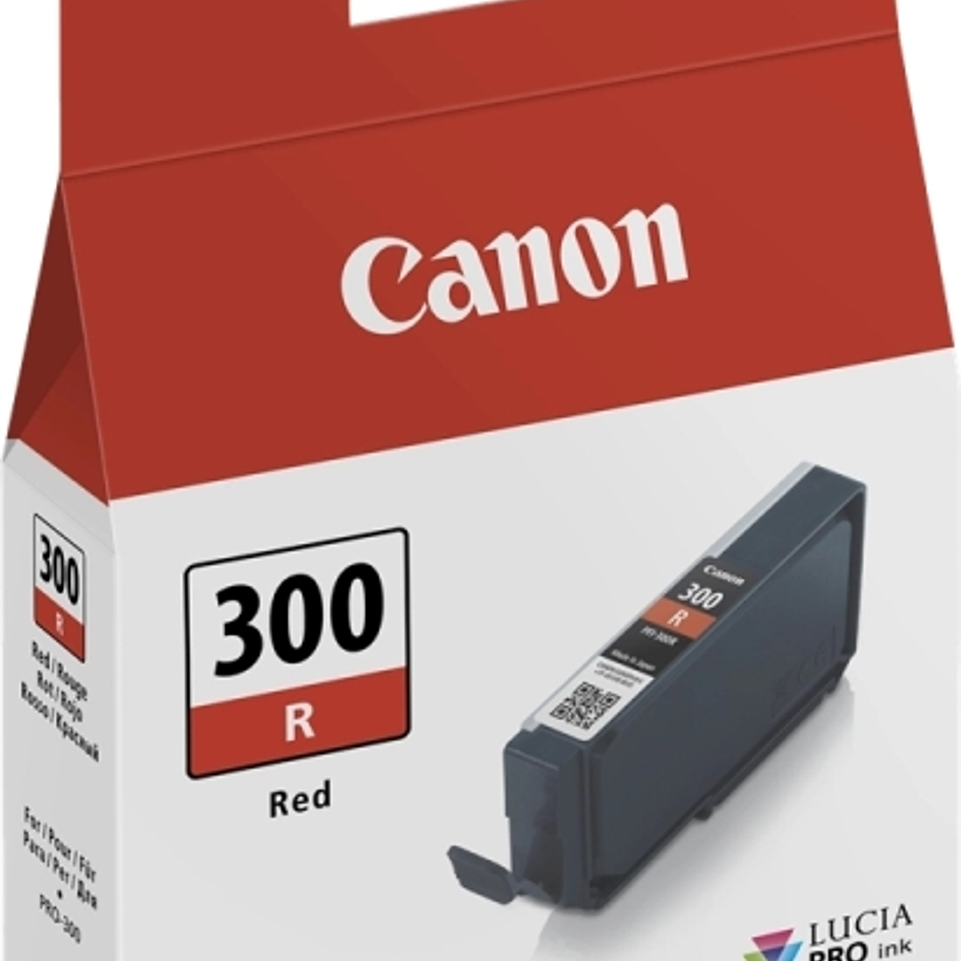 Canon PFI300 Rojo Cartucho de Tinta Original - 4199C001/PFI300R 1