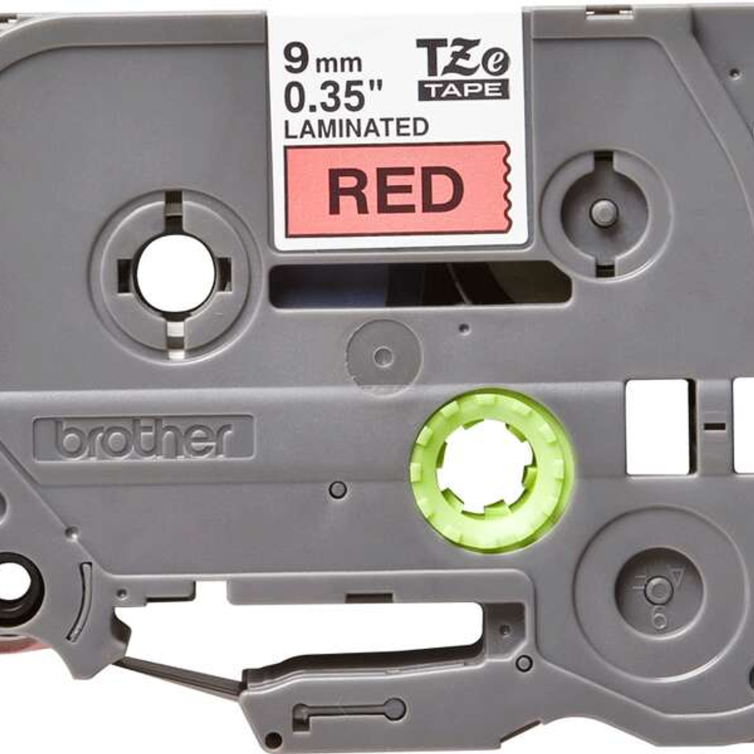 Brother TZe421 Cinta Laminada Original de Etiquetas - Texto negro sobre fondo rojo - Ancho 9mm x 8 metros 1