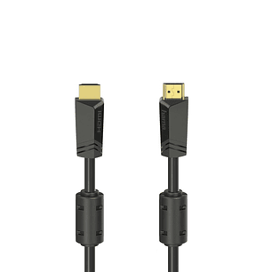 Hama Essential Cable HDMI 4K Macho - Longitud 10m- Soporta ARC - Terminales Chapados en Oro - Ethernet - Velocidad hasta 18Gbps - Blindaje Completo - 
