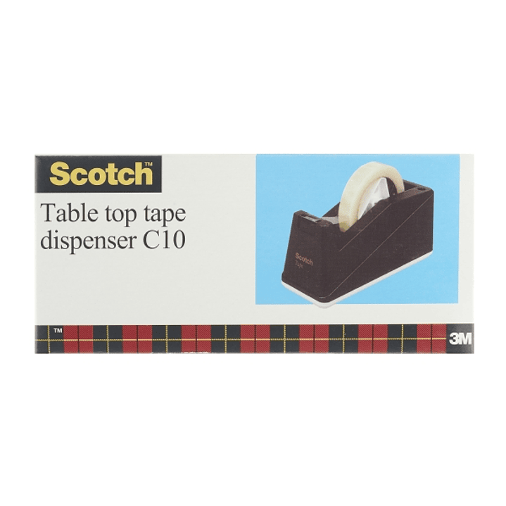 Scotch C10 Dispensador de Cinta Adhesiva - Base Antideslizante - Color Negro 1