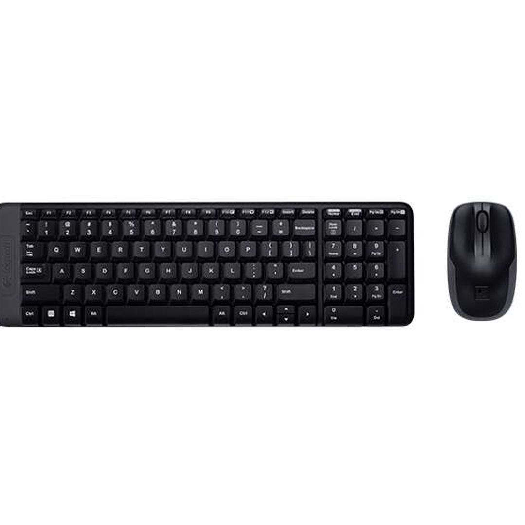 Logitech MK220 Pack Inalambrico Teclado K220 + Raton M150 3 Botones - Uso Ambidiestro - Color Negro 1