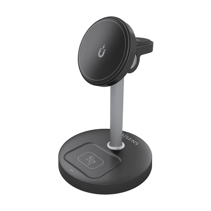 Aisens Cargador Inalambrico 15W - USB-C - Protocolo Qi2 - Moviles, Apple Watch y Auriculares - Proteccion Contra Sobretension, Sobretemperatura y sobr 1