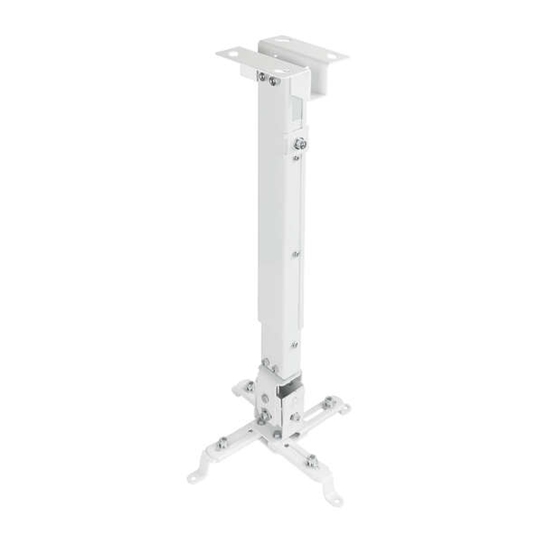 Tooq Soporte Universal de Techo para Proyector - Inclinable y Giratorio - Peso Max 20Kg - Color Blanco 1